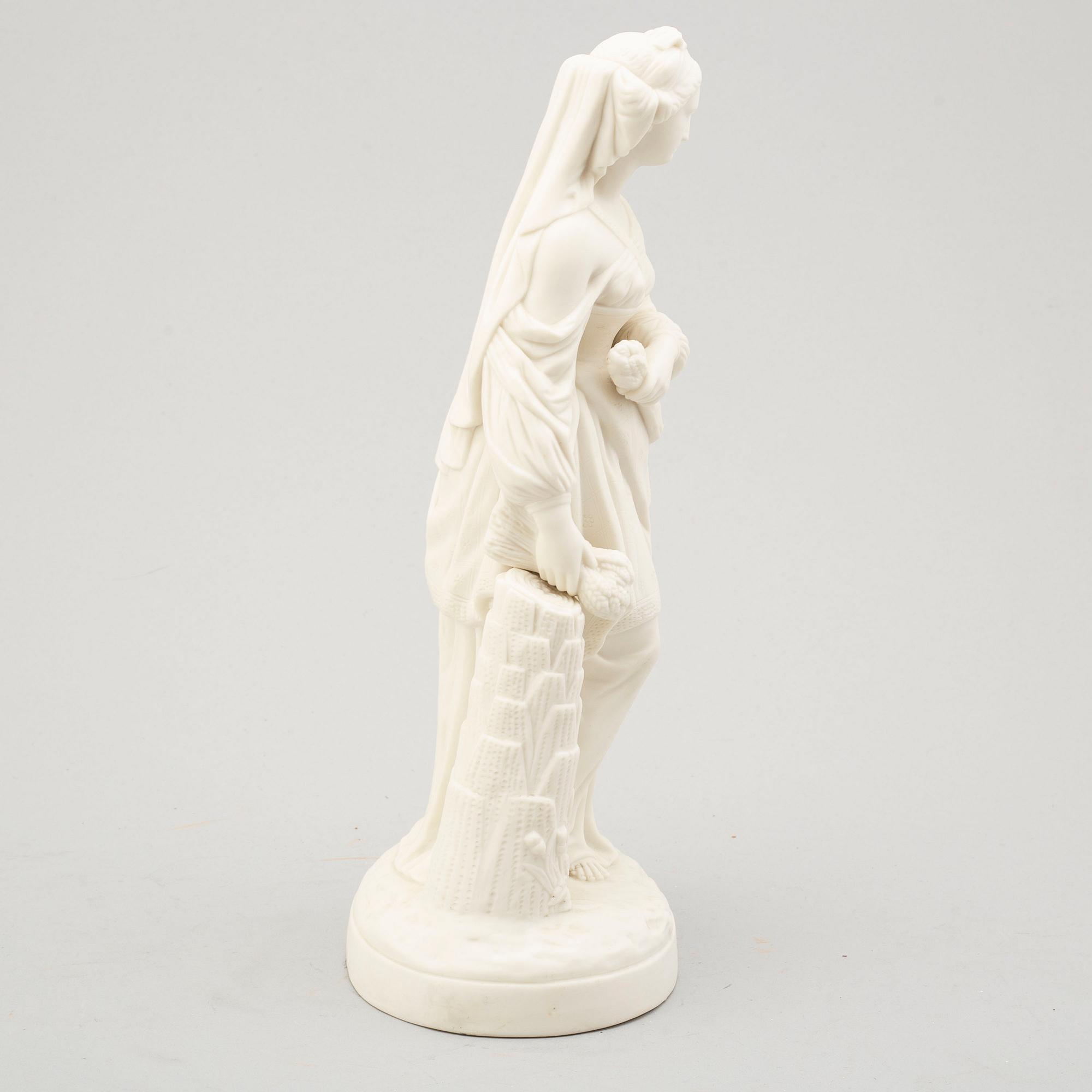 A late 19th century parian 'Ruth' sculpture.