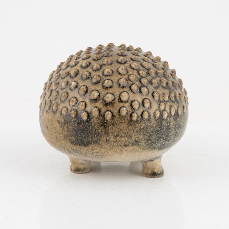Lisa Larson, a stoneware figurine of a hedgehog, for Nordiska Kompaniet in cooperation with WWF, Gustavsberg.