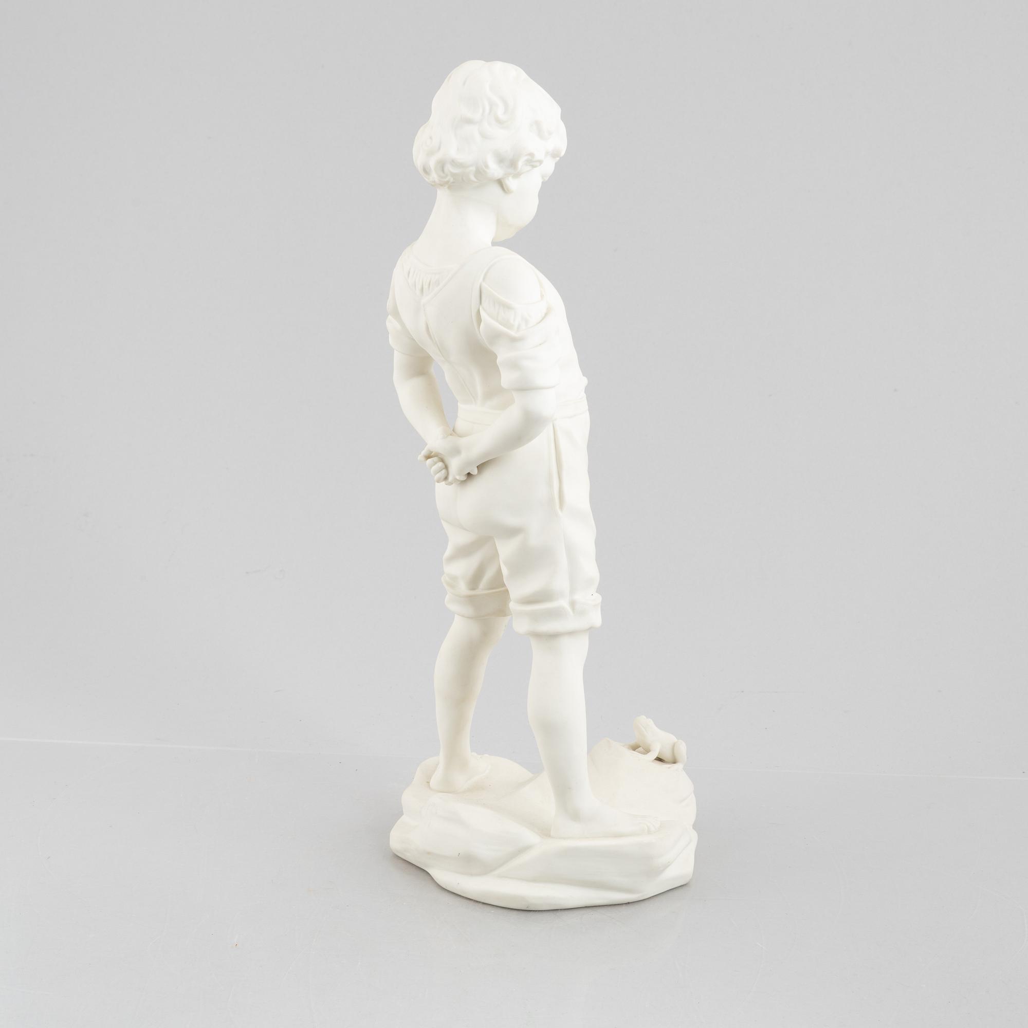 Gustavsberg, sculpture, "Boy with Frog".