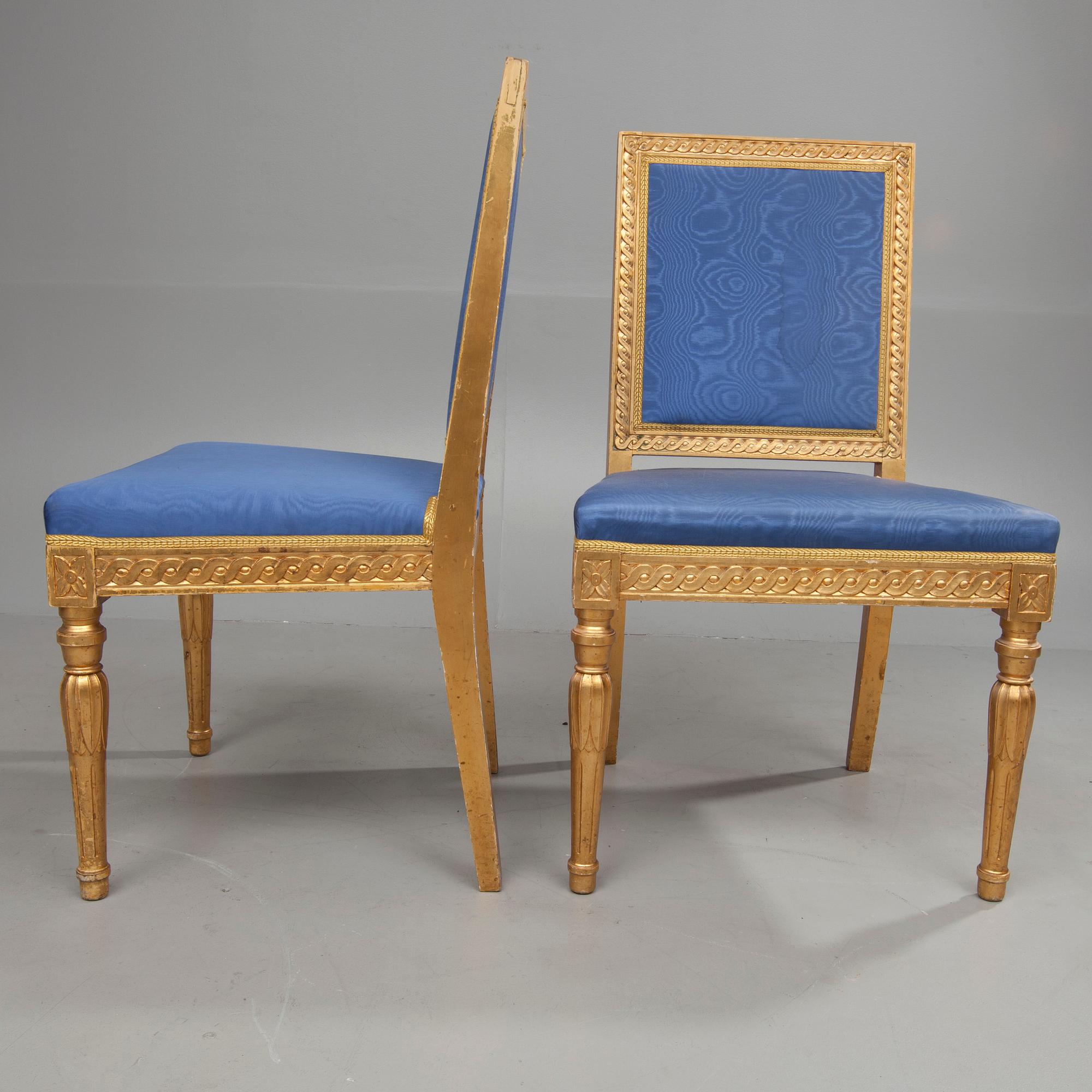 STOLAR, ett par, gustaviansk stil, sekelskiftet 18/1900.