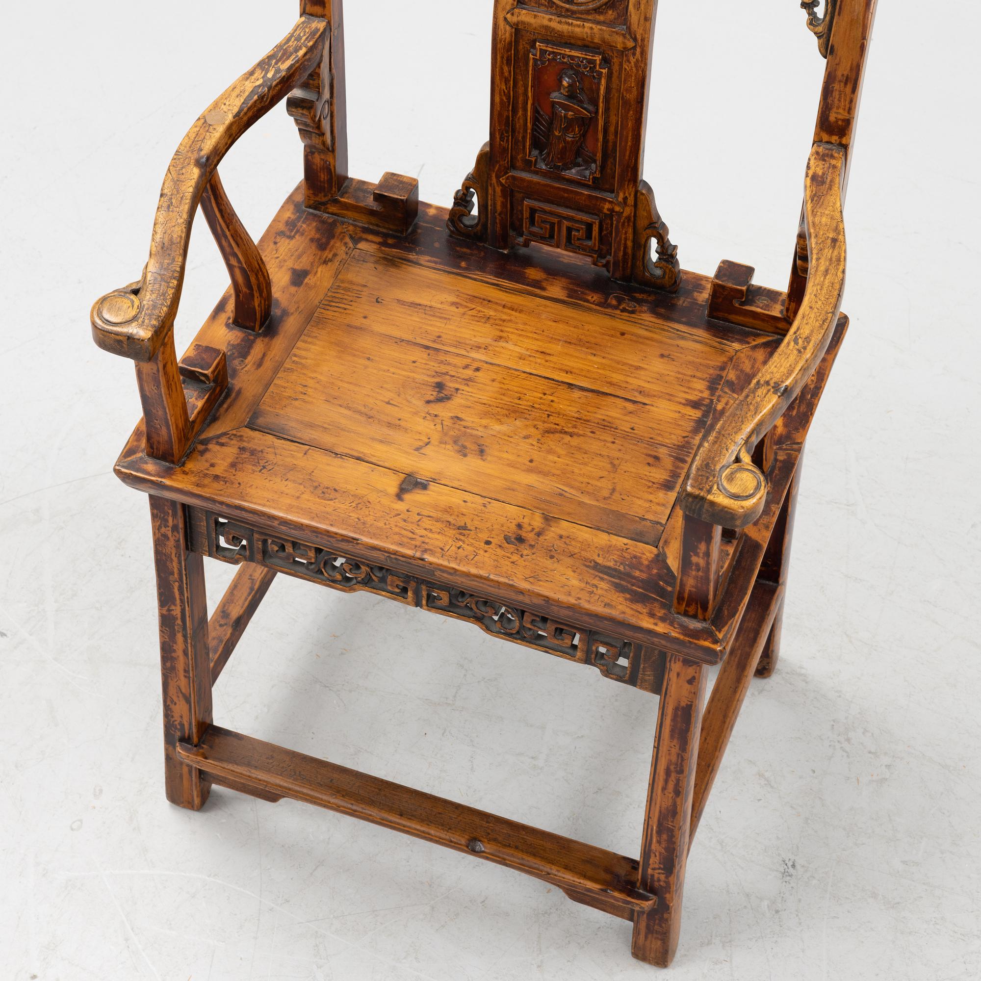 A Chinese chair, around the year 1900.