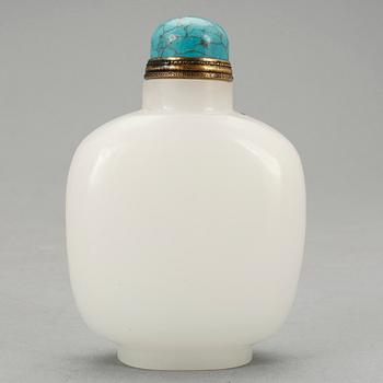 SNUSFLASKA, nefrit, Kina 1900-tal.