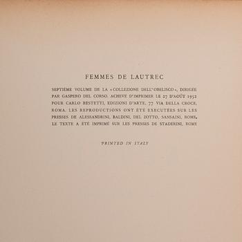 MAPP / BOK, "Femmes De Lautrec", Irene Brin, Carlo Bestetti, Edizioni d'Arte, Collezione dell'Obelisco, Roma, 1952.