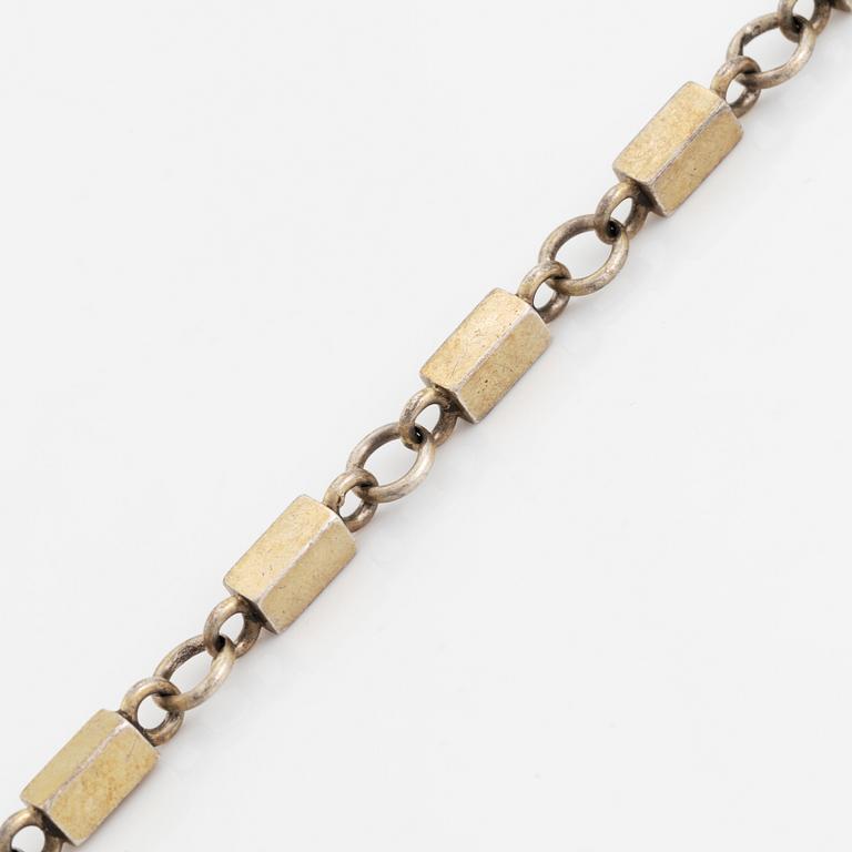 Wiwen Nilsson, armband, förgyllt silver, stavar och länkar.