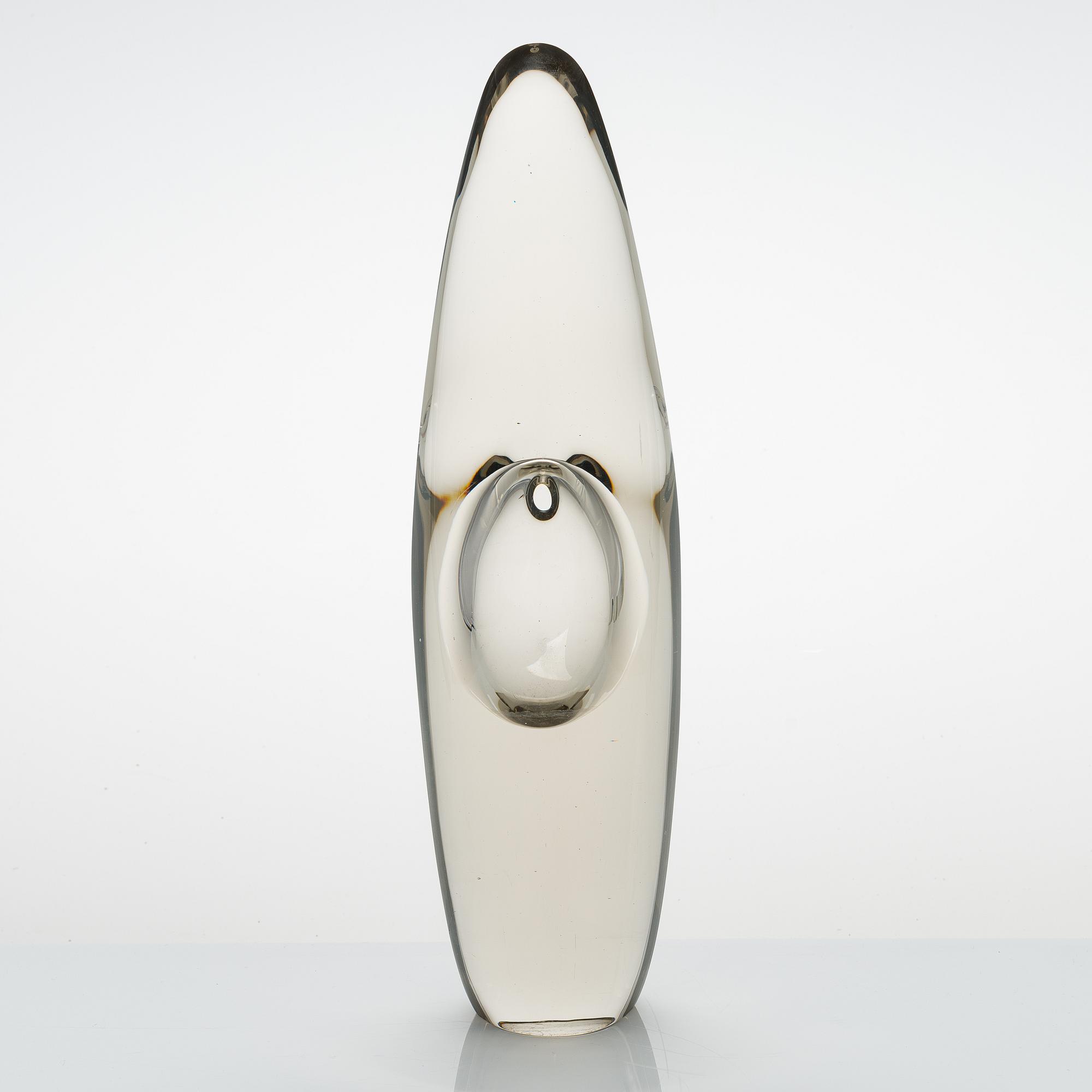 TIMO SARPANEVA, A glass sculpture signed Timo Sarpaneva 3568.