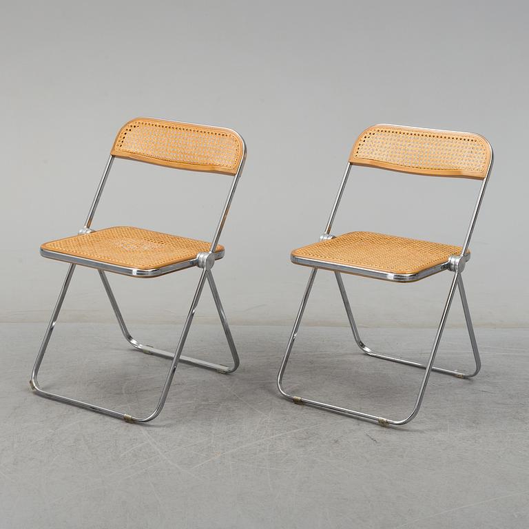 Six 'Plia Folding Chair' by Giancarlo Piretti, Anonima Castelli.