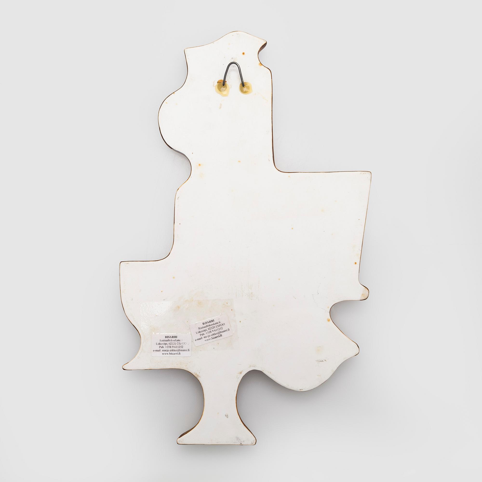 Gunvor Olin-Grönqvist, relief, stoneware, signed GOG Arabia, Finland.