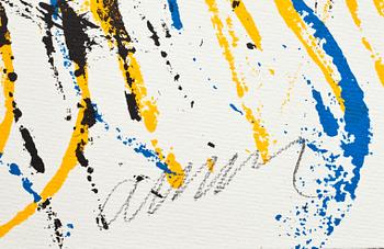 FERNANDEZ ARMAN, mapp med 2 st serigrafier samt bok. Signerade och numrerade, 94/200. GKM edition.