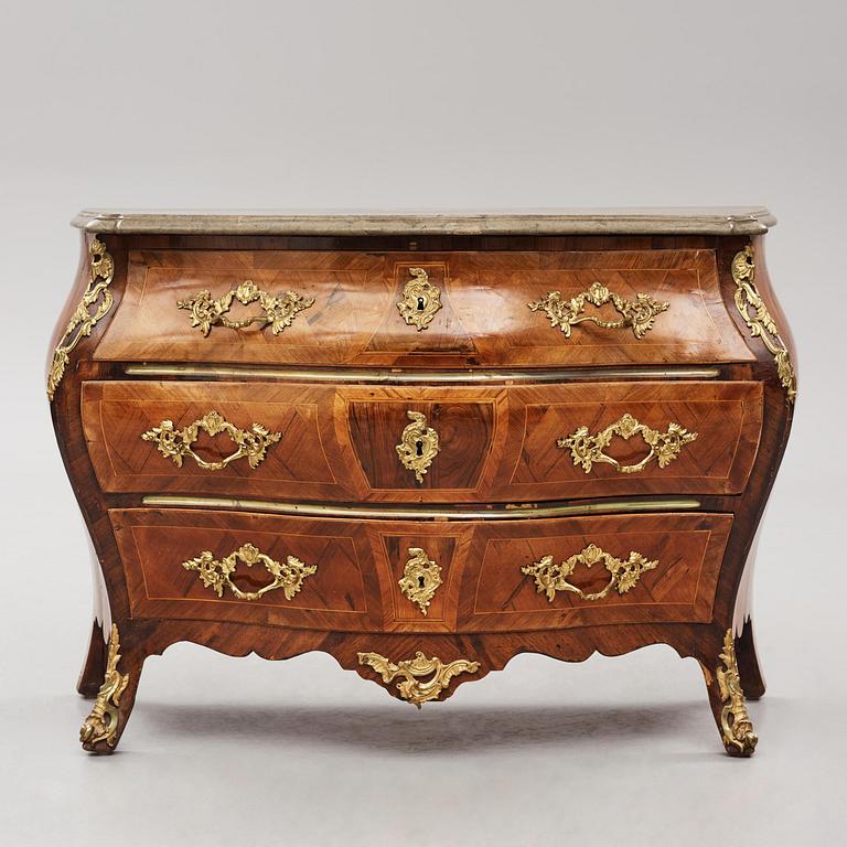 A Swedish Rococo commode by G Foltiern.