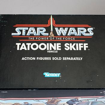 STAR WARS, Tatooine Skiff i oöppnad kartong, Kenner, 1984.