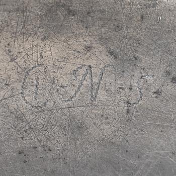 FAT, tenn, otydliga stämplar, 1700-tal.
