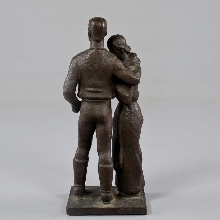 JONAS FRÖDING, skulptur, brons, signerad.