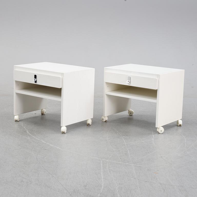 A pair of 'Avanti' bedside tables, Dux, 1980's.