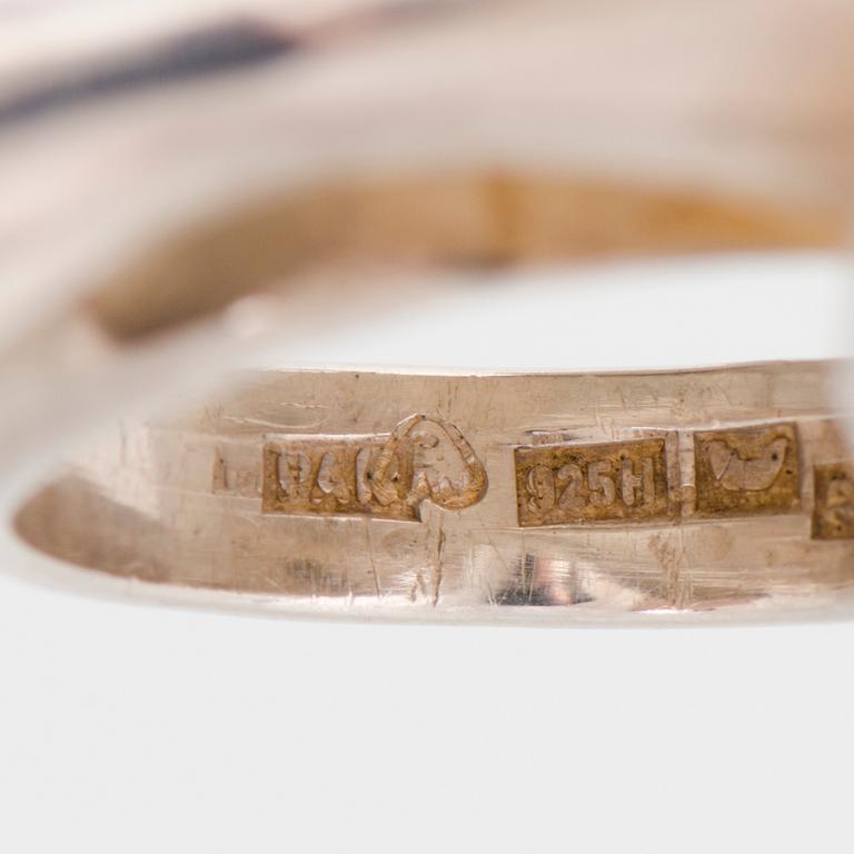 PAULA HÄIVÄOJA, RING, silver. Helsingfors 1970.