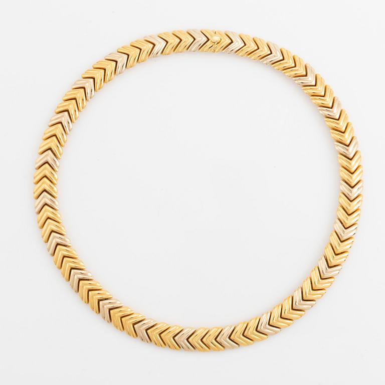 Collier, 18K guld i två färger.