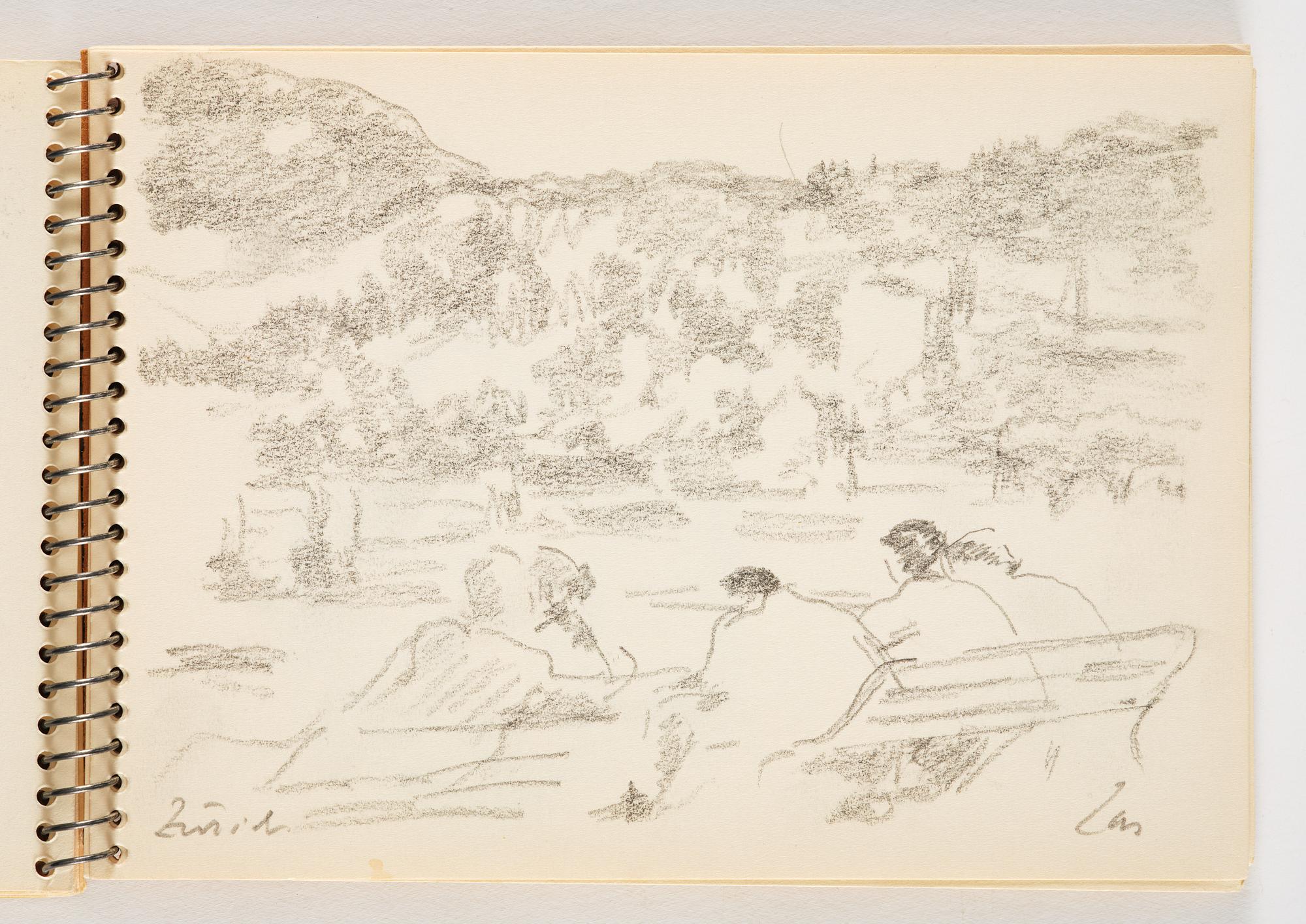 Lotte Laserstein, 1 skissblock med ca 14 teckningar varav 1 signerad.