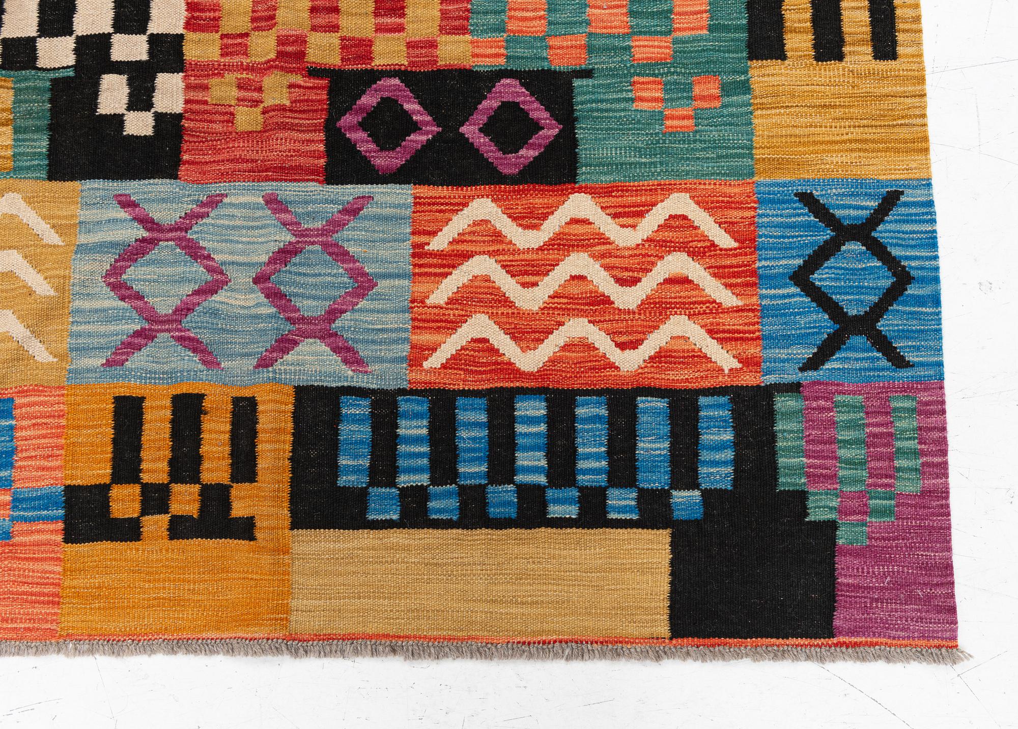 Kilim, modern, approx. 205 x 150 cm.