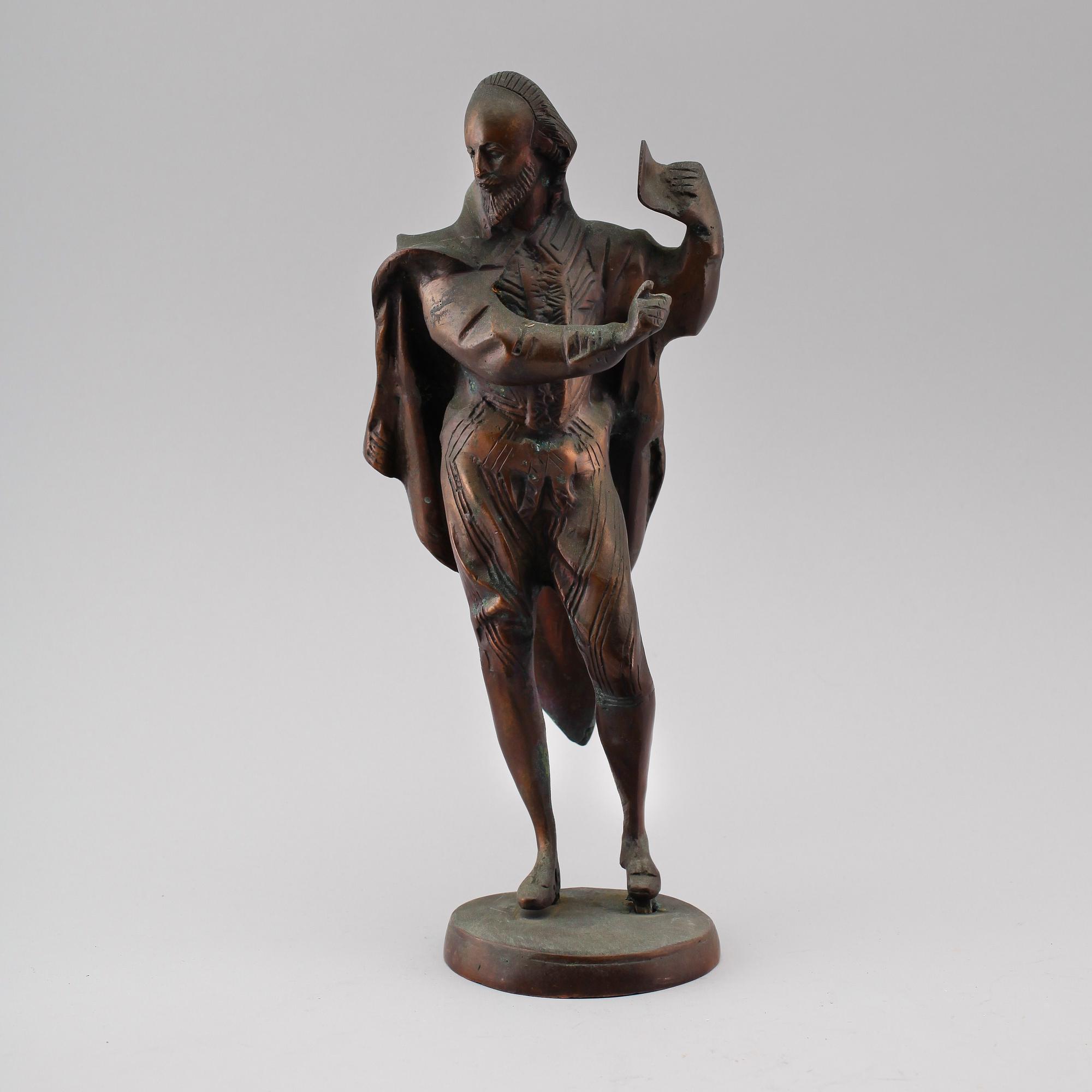 SKULPTUR, bronserad metall, 1900-talets andra hälft.