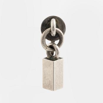 Wiwen Nilsson, collier och ett örhänge, sterlingsilver.