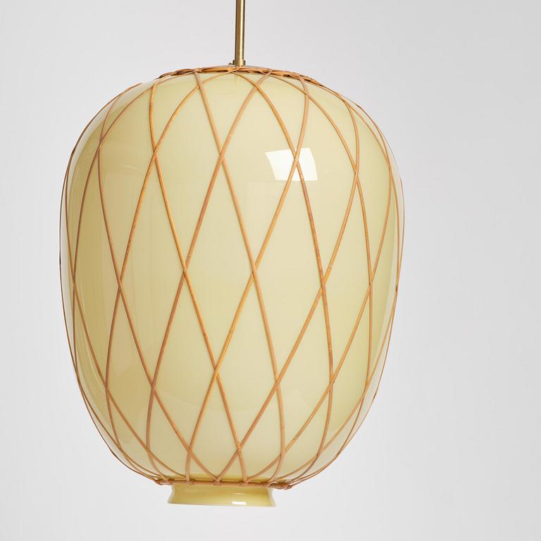 Harald Notini, a pair of ceiling lamps model 11555, Arvid Böhlmarks Lampfabrik, Stockholm, 1940s.