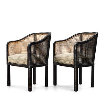 OTTO SCHULZ, a pair of armchairs for Boet, Sweden 1930's.