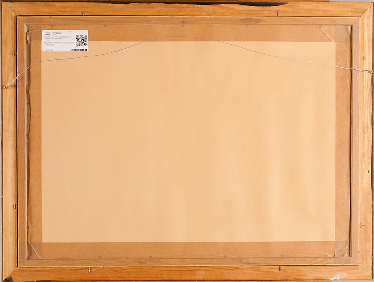 OKÄND KONSTNÄR, olja på skiva, ej signerad.