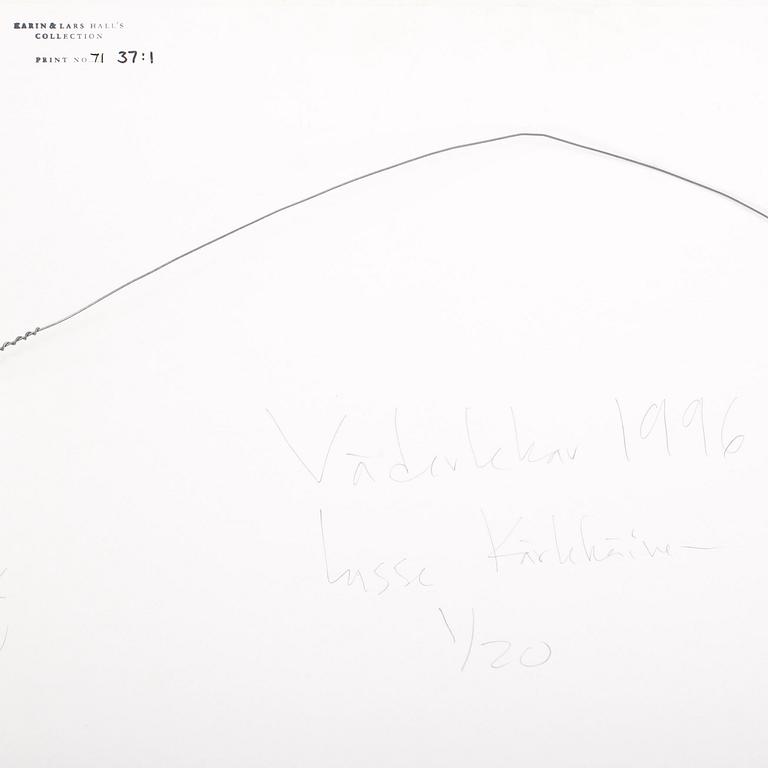 LASSE KÄRKKÄINEN, C-Print? sign o numr 1/20 a tergo, 1996, vintage.