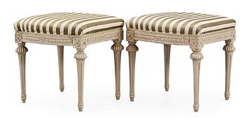 474. A pair of late 18th Century Gustavian stools.