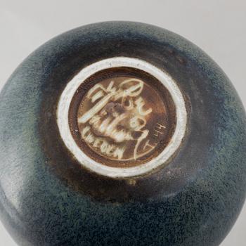 Carl-Harry Stålhane, a unique stoneware vase, Rörstrand 1962.