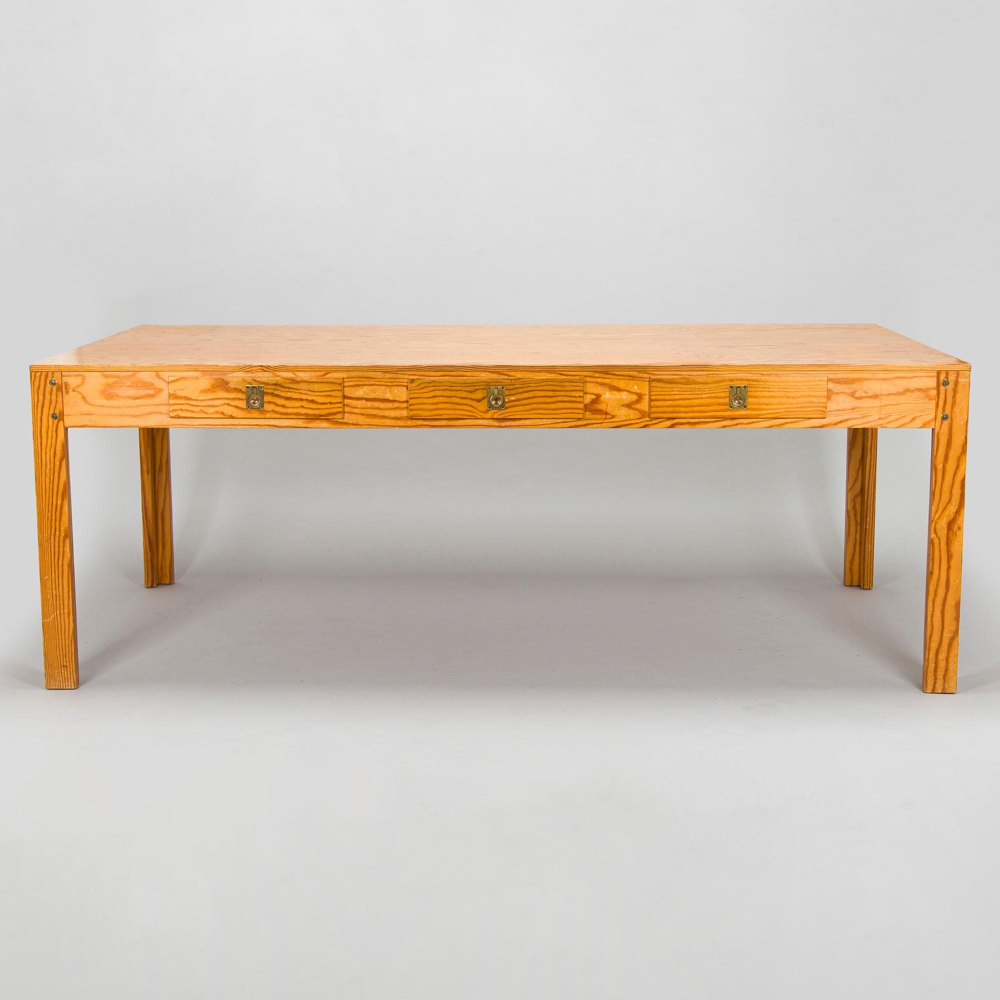 Writing desk, unique, carpentry work, Denmark  1970s.