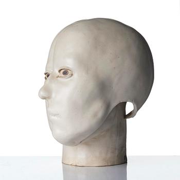 Britt-Ingrid "BIP" Persson, a glazed stoneware sculpture of faces, ca. 1970.