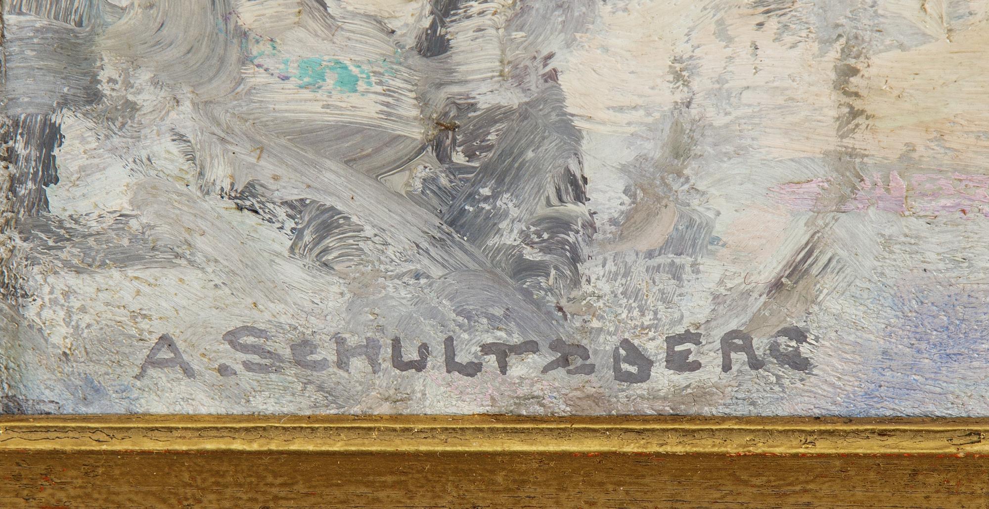 Anshelm Schultzberg, oil on canvas, signed.
