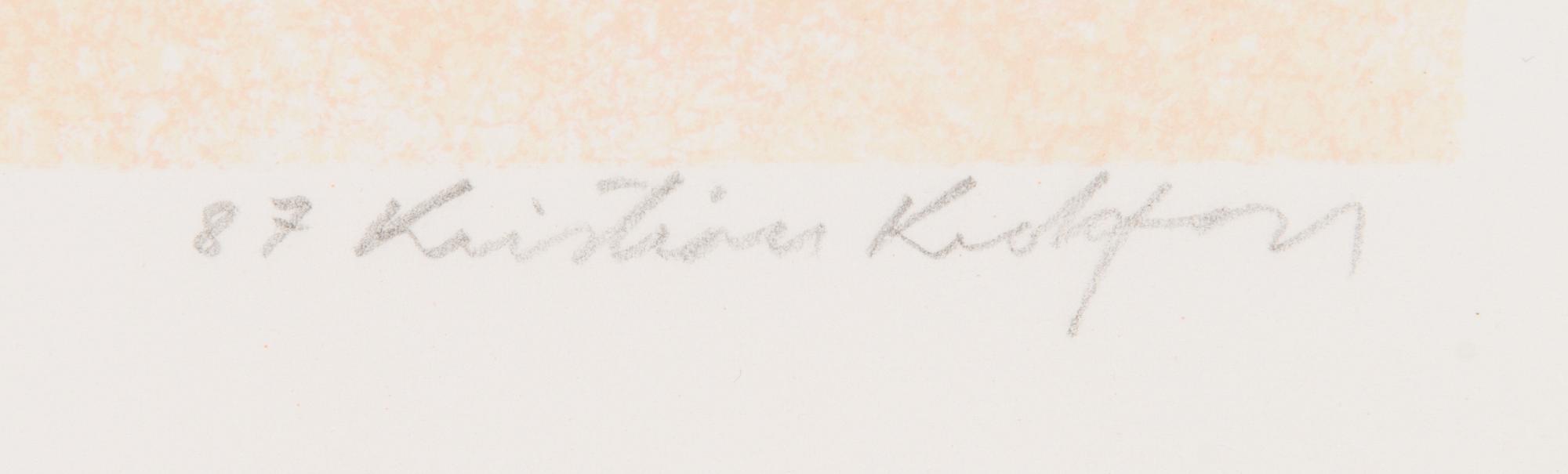 Kristian Krokfors, lithograph, signed and dated -87, marked HC.