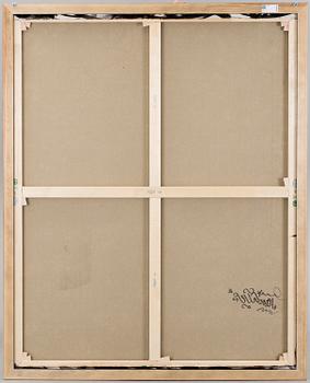 NUG, spray on canvas, signed and dated on verso, 2014.