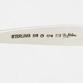 Skedar, 2 st, silver, Wiwen Nilsson och Rey Urban, Sverige, 1949-74.