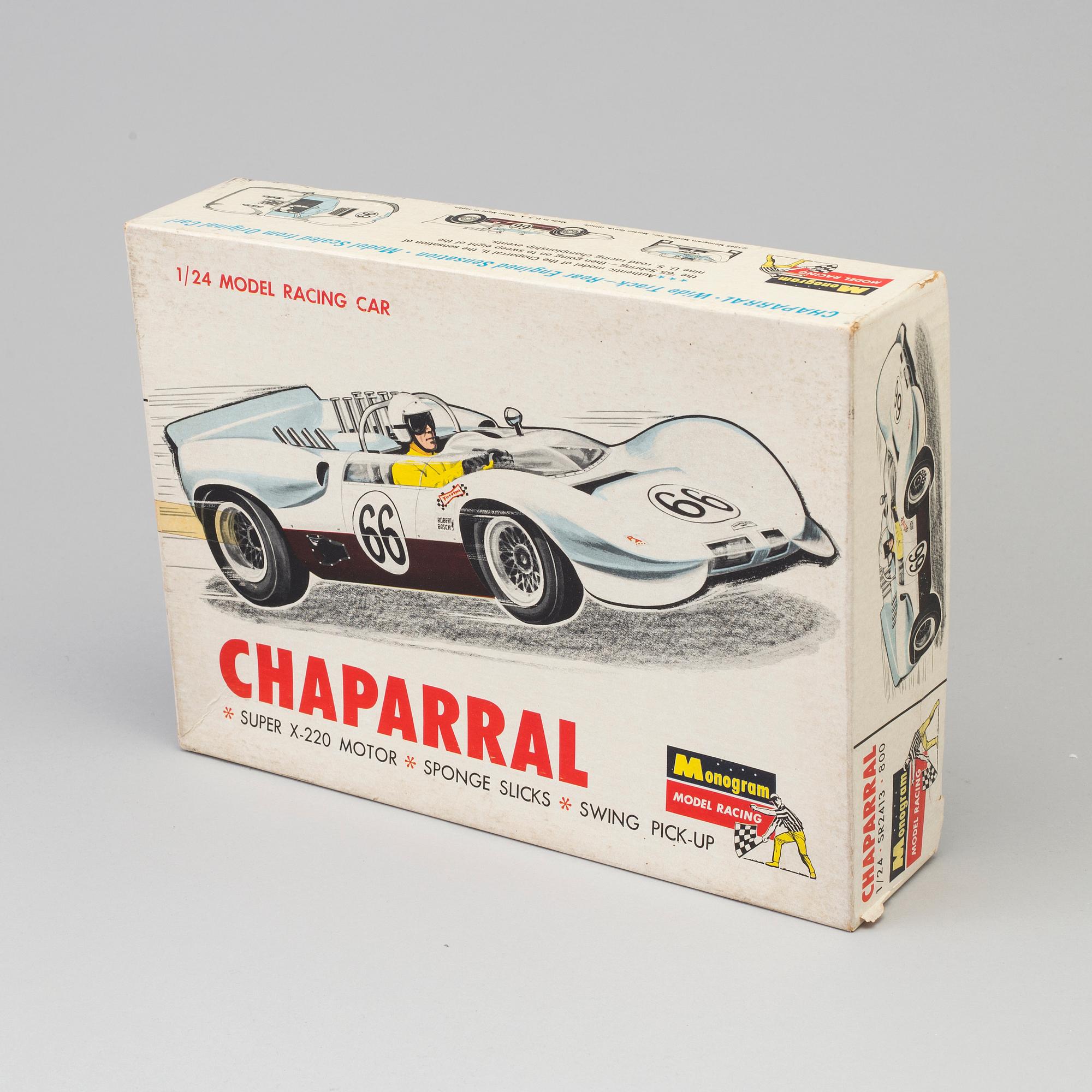BYGGSATS, Monogram model racing, Chaparral, 1960-tal.