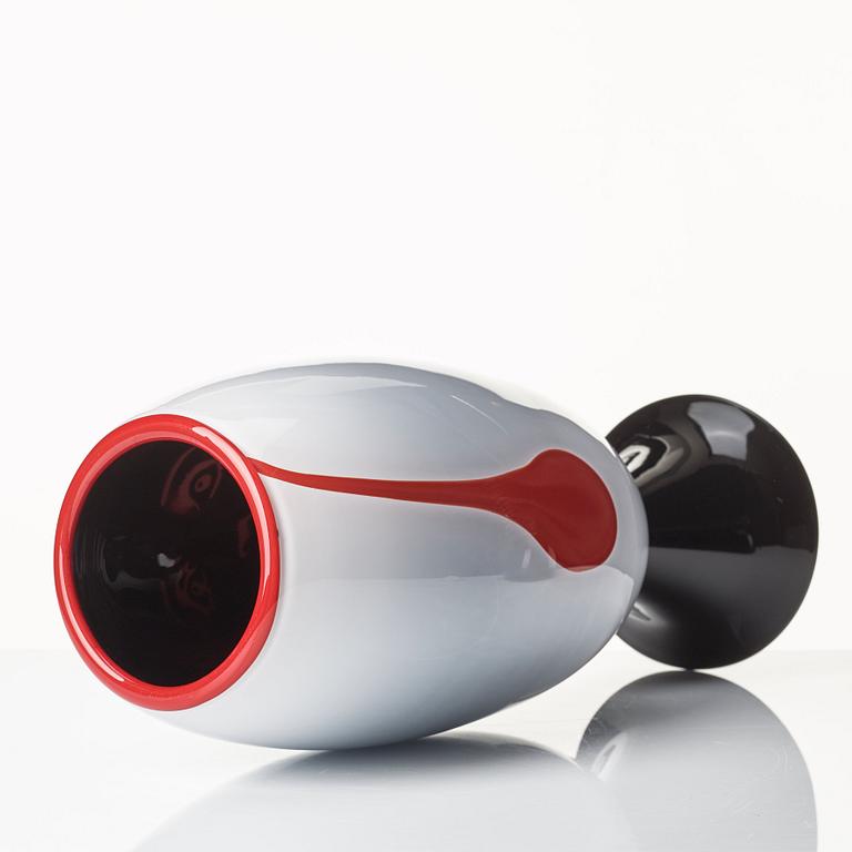 AKTAS Artglass, pokal med lock, "Goblet No 7", graal, Peter Hermansson och Micke Johansson, 2010, unik.