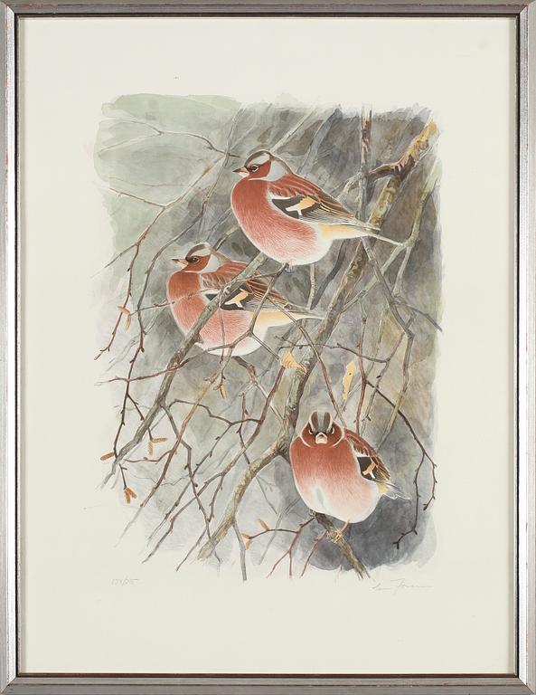 LARS JONSSON, färglitografi, signerad och numrerad 137/215.