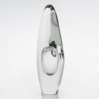 Timo Sarpaneva, glass sculpture 'Orchid', signed Timo Sarpaneva Iittala -54.