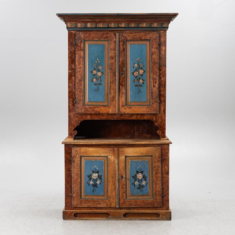 Cupboard, folk art, mid-19th century.