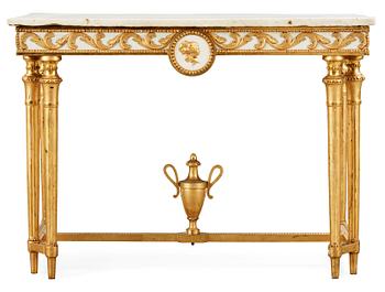 532. A Gustavian late 18th Century console table.