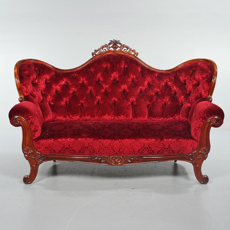 SOFFA, nyrokoko, sent 1800-tal.