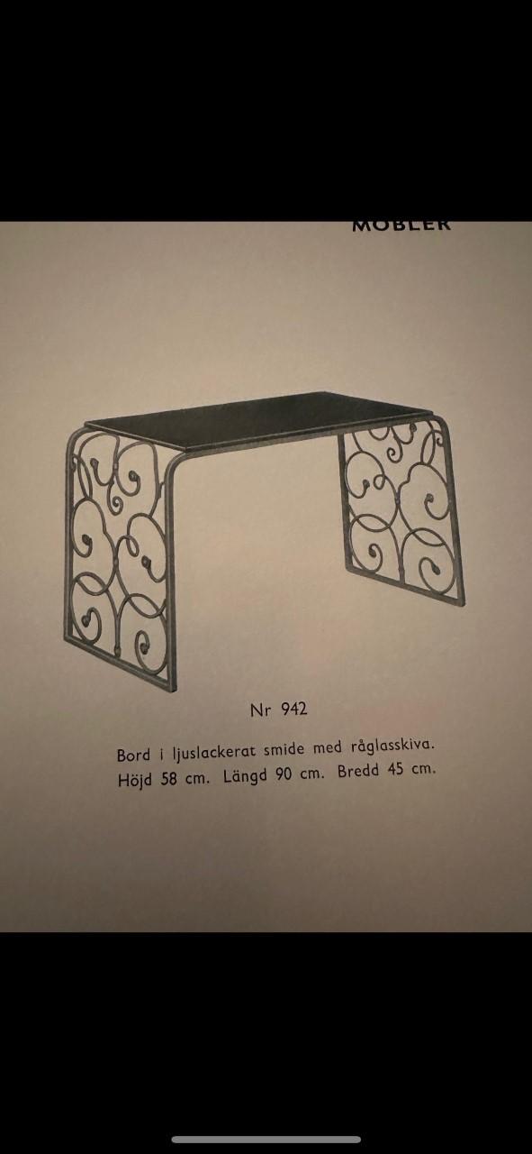 Tor Wolfenstein, sannolikt, bord, Swedish Modern, Robert Ditzinger AB, utfört av Bjerkås-Armatur, 1930-40-tal.