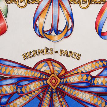 SCARF, Hermès, "Rubans du Cheval", issued 1993.