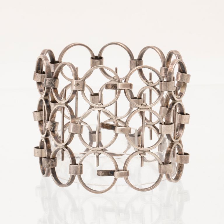 Kaija Aarikka, armband silver, Finland 1966.