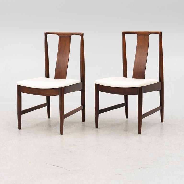 Six mid century modern dining chairs by John Stuart Inc, Grand Rapids, USA, 1950's.