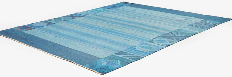 Sofia Widén, a carpet, flat weave, c 307 x 250 cm, Alice Lund textiles, signed AL.