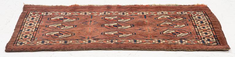 An antique Yomud Torba, West Turkmenistan, c. 86 x 44 cm.