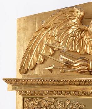 Spegel, av Petter Gustaf Bylander (spegelfabrikör i Göteborg 1811-58), Empire.