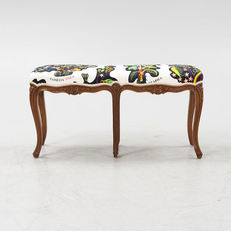 A rococo style bench, early 20th Century.